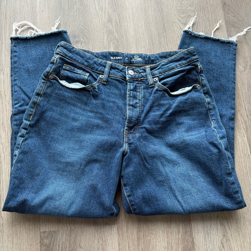 Old navy hi rise curvy OG straight secret slim pockets jeans